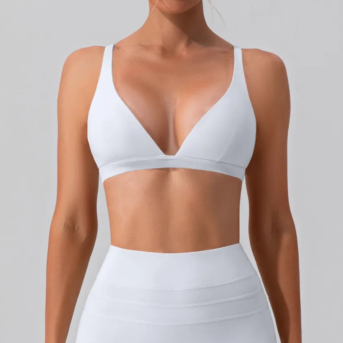 Nude Feel Shockproof Yoga Bra - Tight Sports Vest - SensorySoft