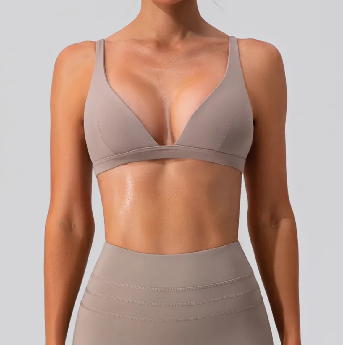 Nude Feel Shockproof Yoga Bra - Tight Sports Vest - SensorySoft
