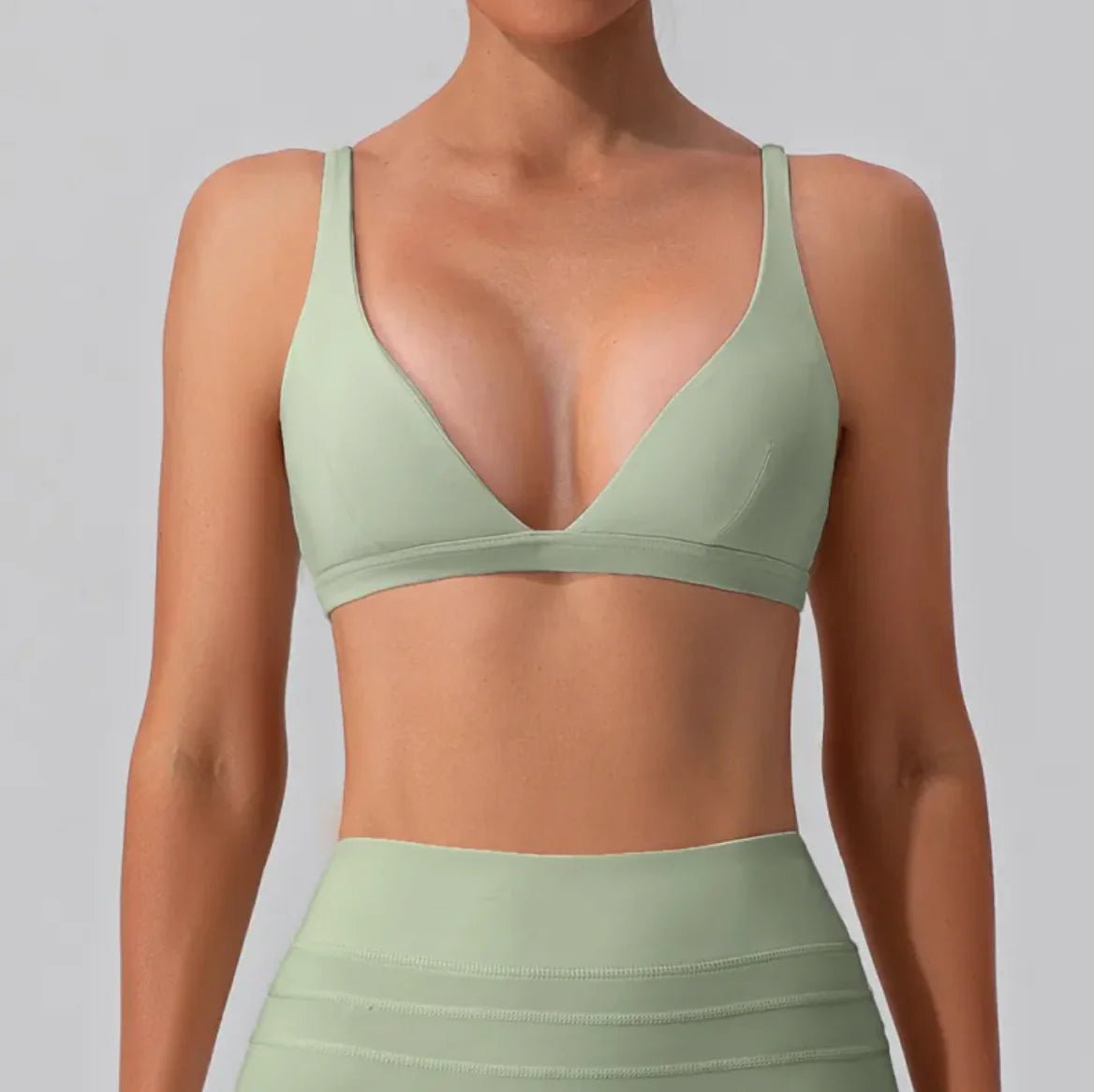 Nude Feel Shockproof Yoga Bra - Tight Sports Vest - SensorySoft