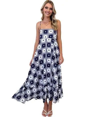 Serena Dress / Fresh Floral Spaghetti Strap Dress