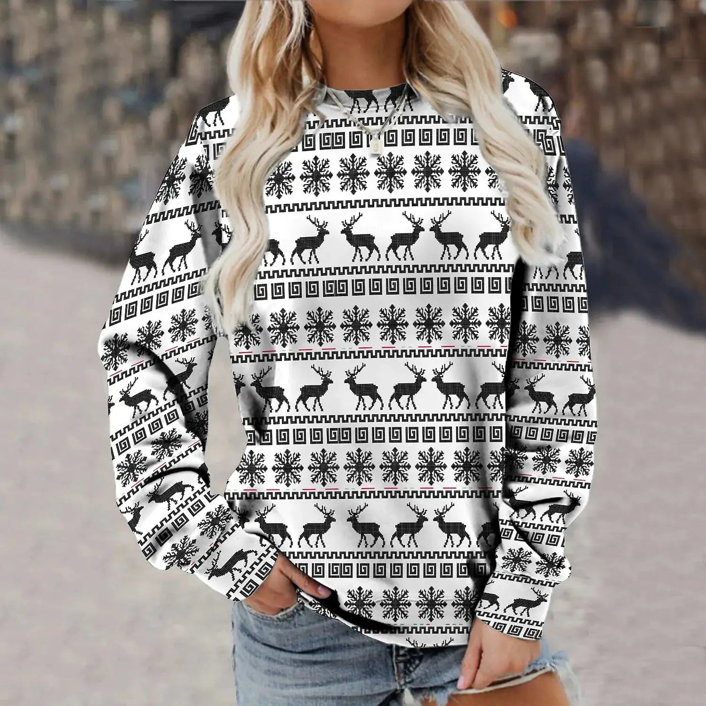 Pattern Christmas Sweater Pajama - SensorySoftShop