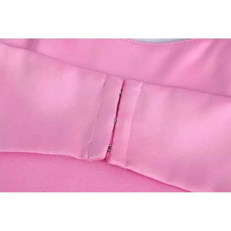 Pink Me Satin Dress - SensorySoftShop
