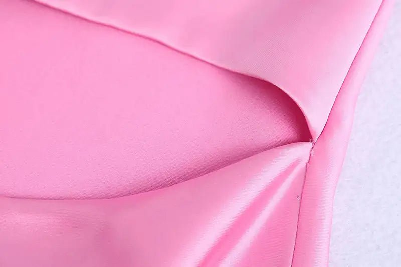 Pink Me Satin Dress - SensorySoftShop