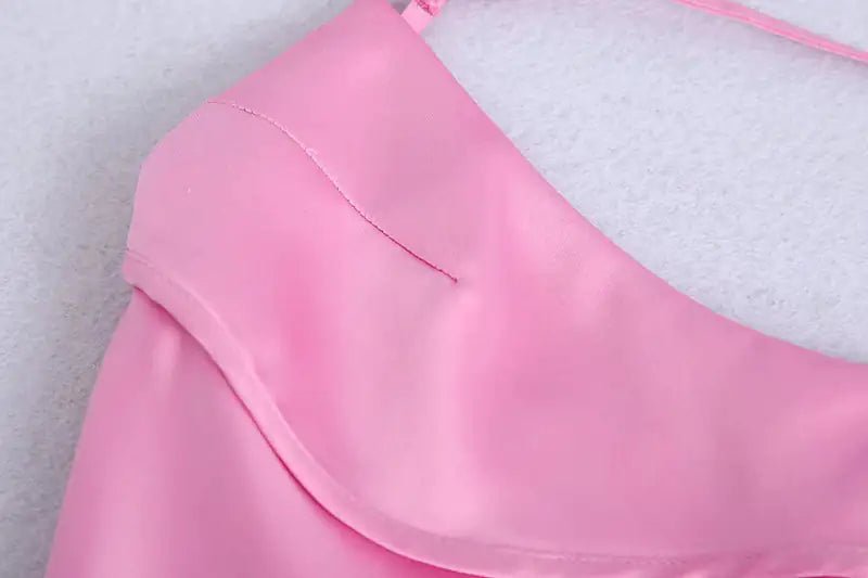 Pink Me Satin Dress - SensorySoftShop