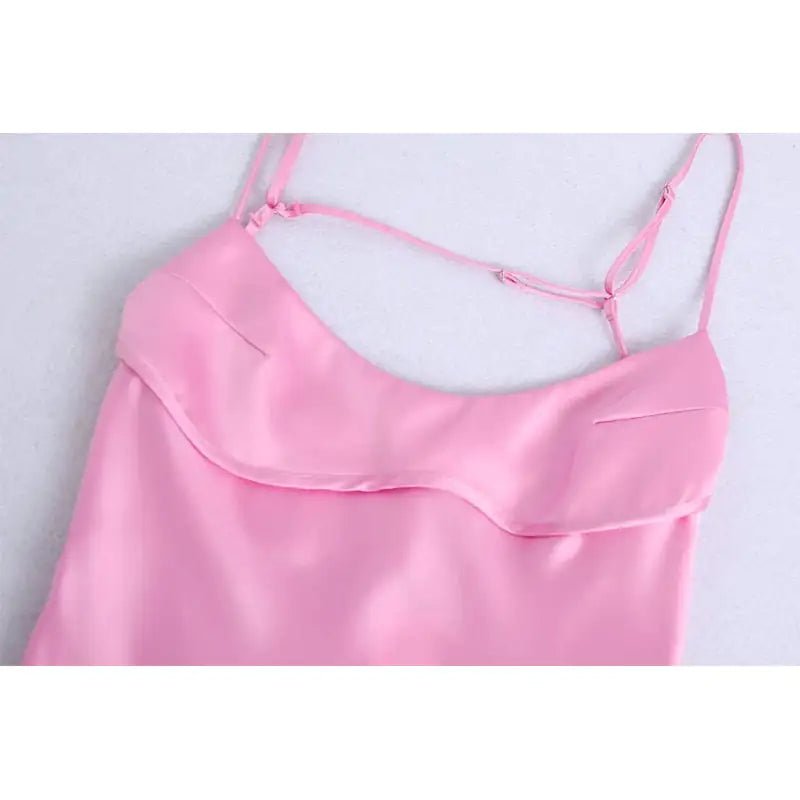 Pink Me Satin Dress - SensorySoftShop