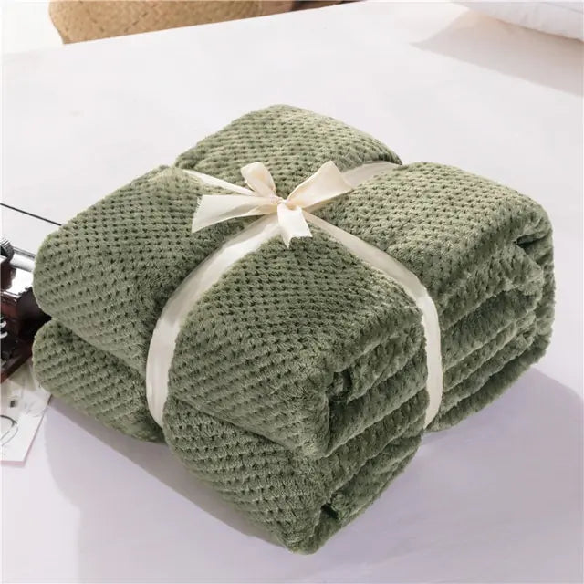 Plaid Winter Bed Blankets