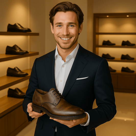 Retro Derby Shoes for Business Attire - Timeless Sophistication for the Modern Gentleman - SensorySoft