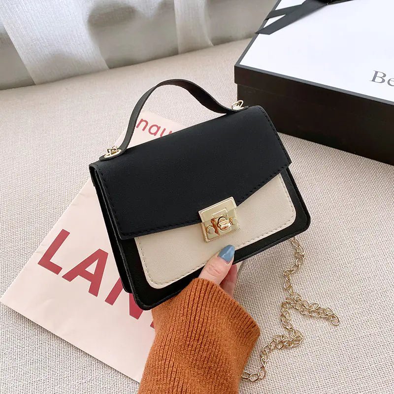 Retro Women's Handbags with Niche Contrast Design - SensorySoft