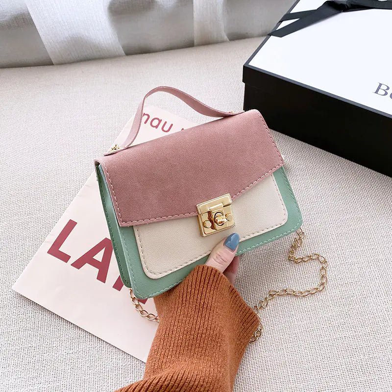 Retro Women's Handbags with Niche Contrast Design - SensorySoft