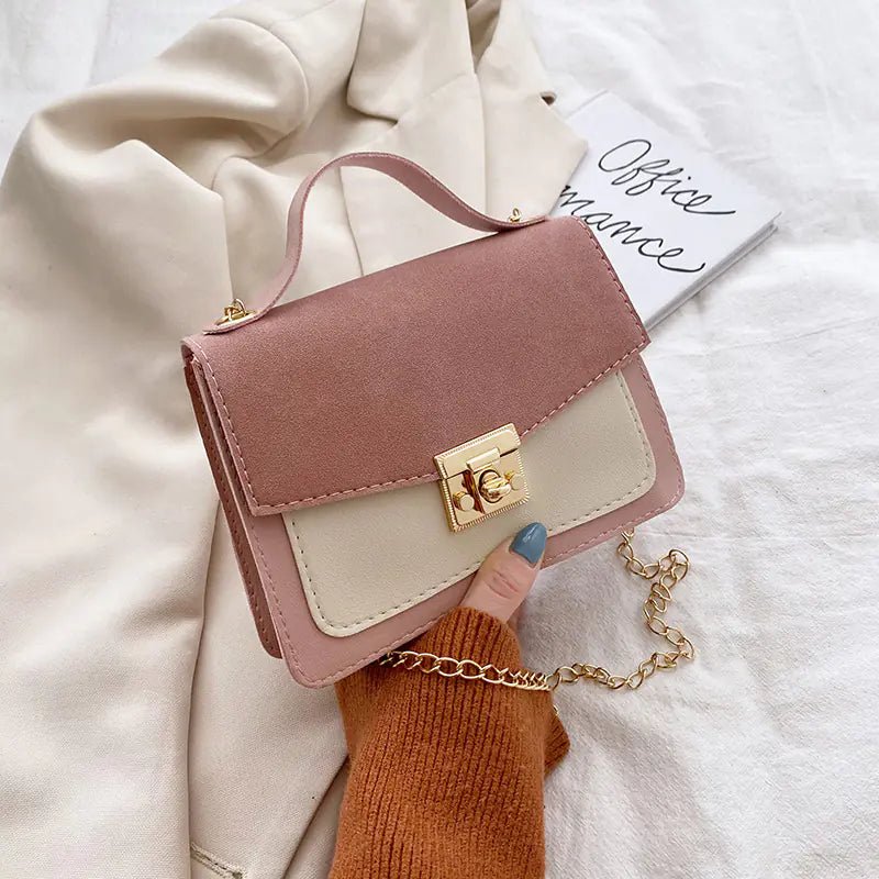 Retro Women's Handbags with Niche Contrast Design - SensorySoft