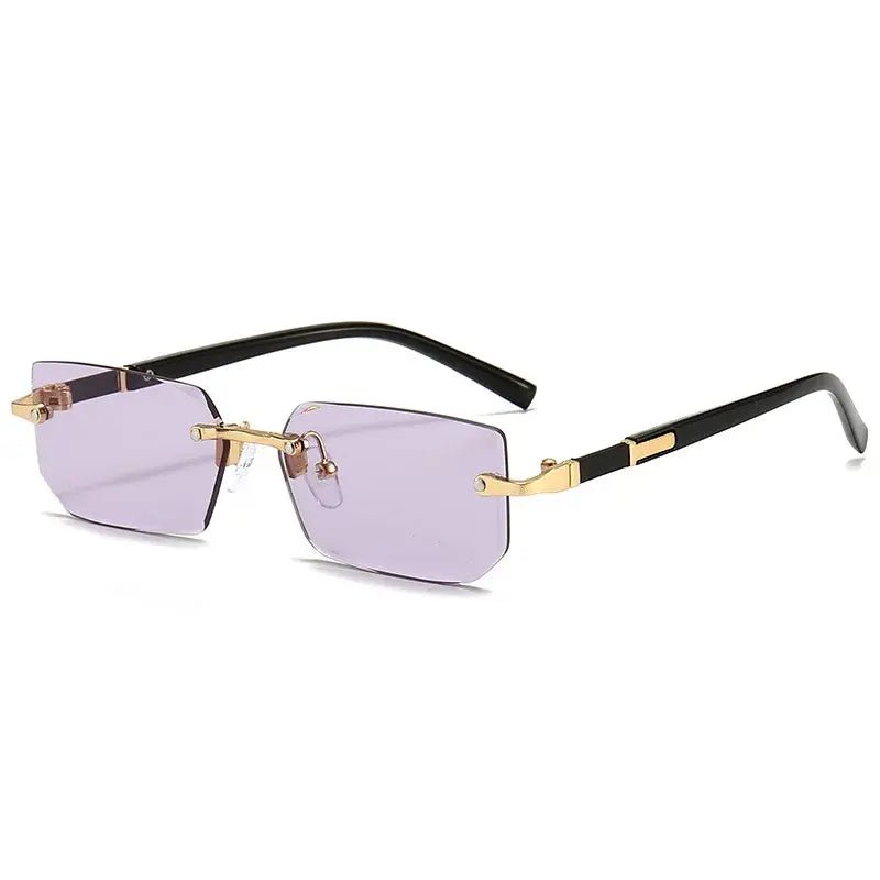 Rimless Sunglasses Rectangle Fashion - SensorySoft