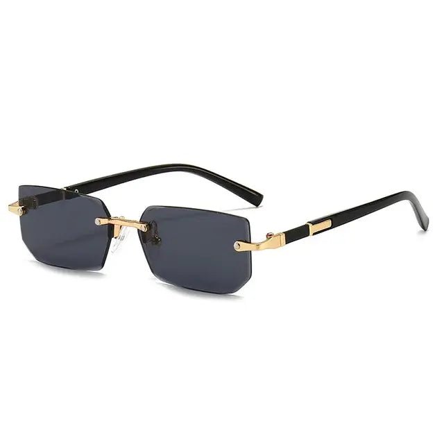 Rimless Sunglasses Rectangle Fashion - SensorySoft