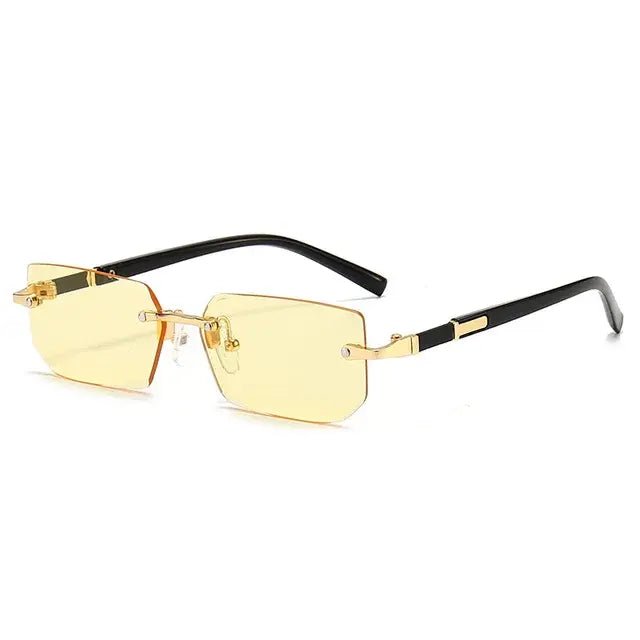 Rimless Sunglasses Rectangle Fashion - SensorySoft