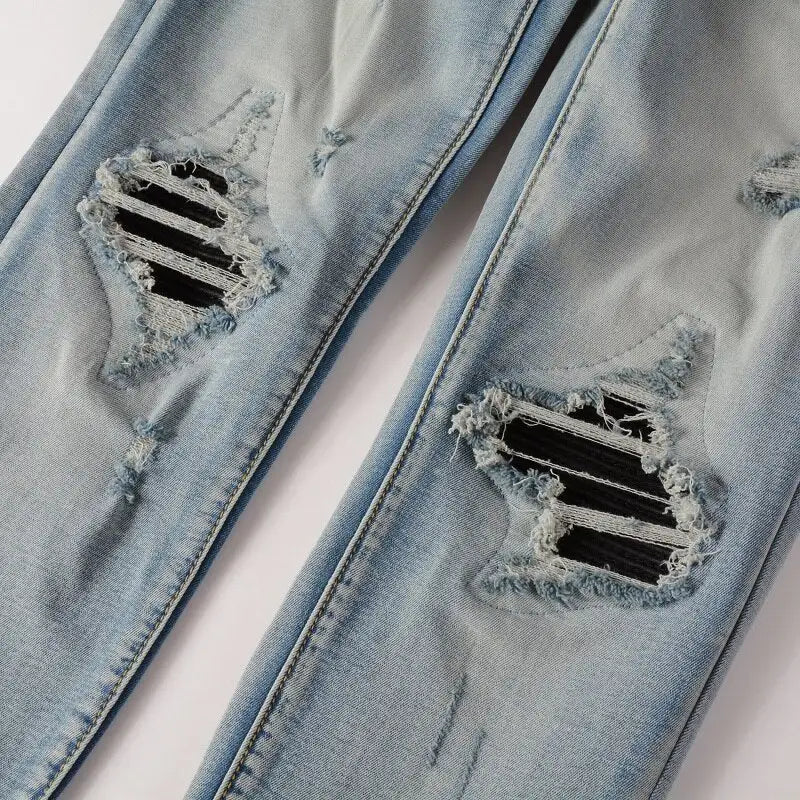 Ripped Patch Jeans – Edgy Stylish and Comfortable - SensorySoft