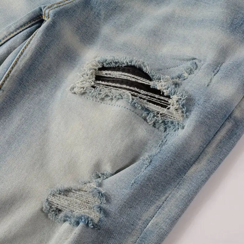 Ripped Patch Jeans – Edgy Stylish and Comfortable - SensorySoft