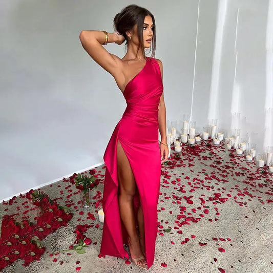 Satin Maxi Dress - SensorySoftShop