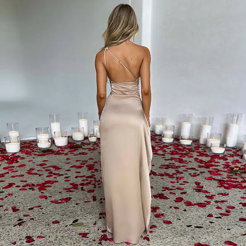 Satin Maxi Dress - SensorySoftShop
