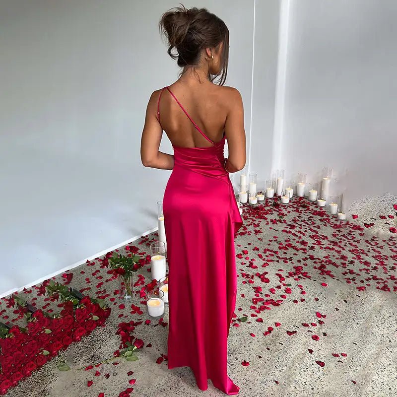 Satin Maxi Dress - SensorySoftShop