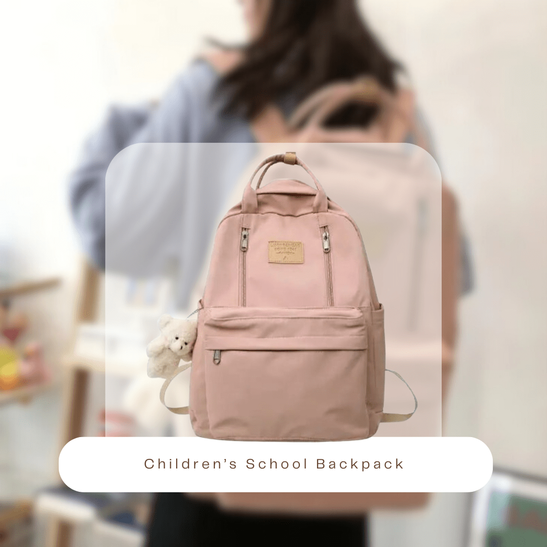 School Bag Double Zipper Tote – Stylish Utility for Every Day - SensorySoft