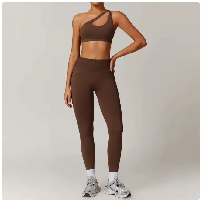 Seamless Backless Yoga Set – 2 - Piece Bra & Leggings - SensorySoft