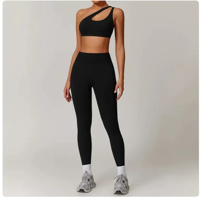 Seamless Backless Yoga Set – 2 - Piece Bra & Leggings - SensorySoft