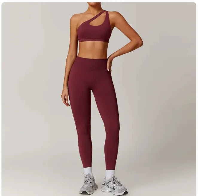 Seamless Backless Yoga Set – 2 - Piece Bra & Leggings - SensorySoft