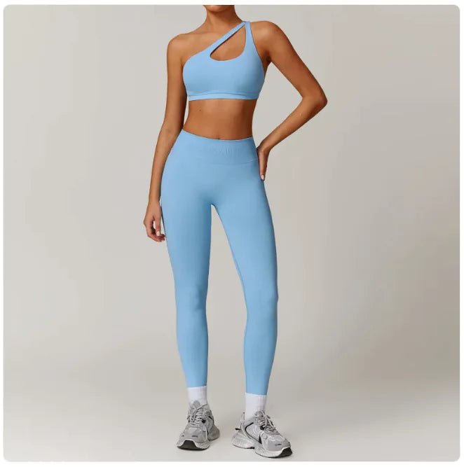 Seamless Backless Yoga Set – 2 - Piece Bra & Leggings - SensorySoft
