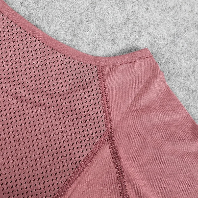 Seamless Long Sleeve Women's Sports Shirt - Pretty In Pink - SensorySoft