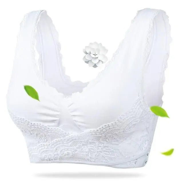 Seamless Push Up Vest Lace Bra - SensorySoft