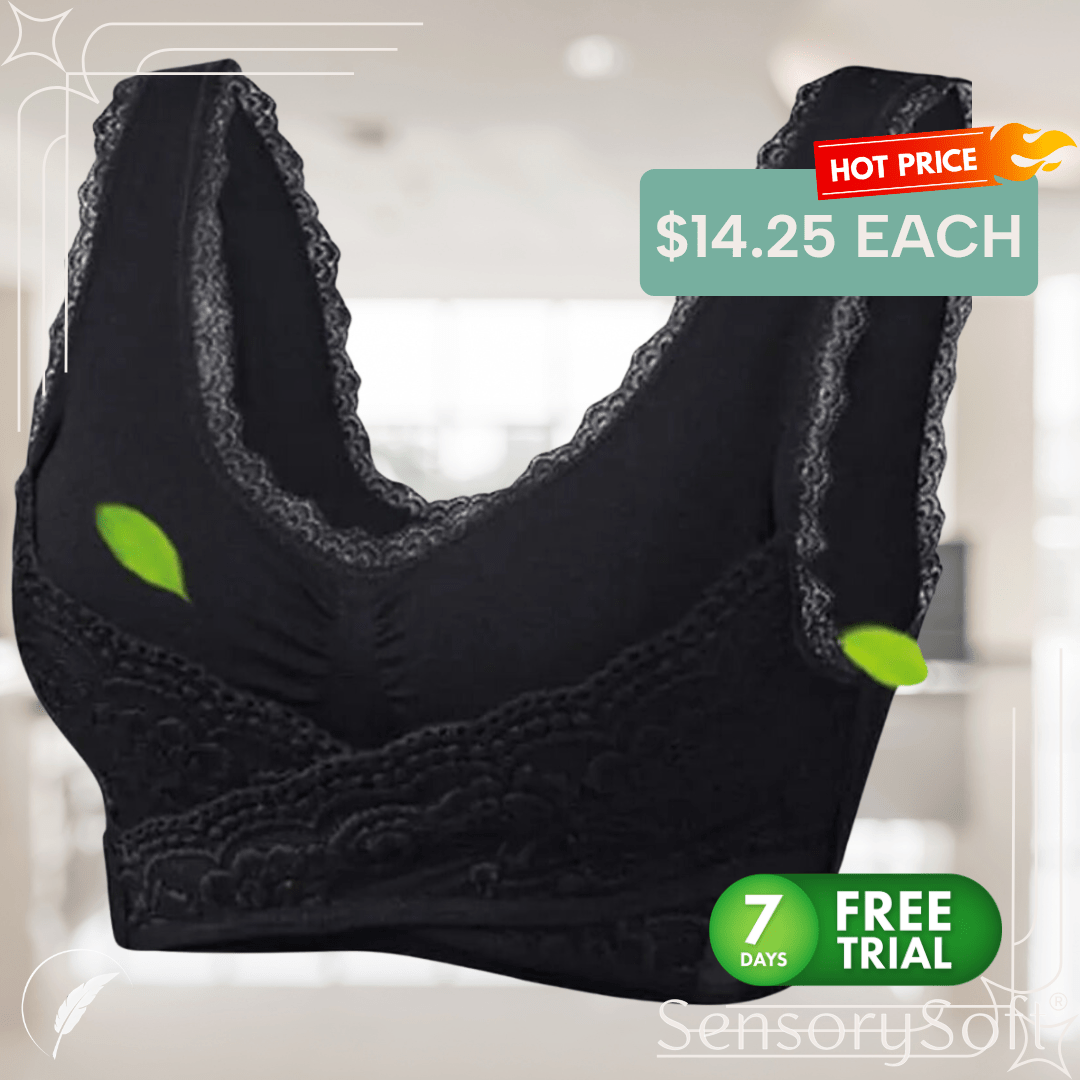 Seamless Push Up Vest Lace Bra - SensorySoft