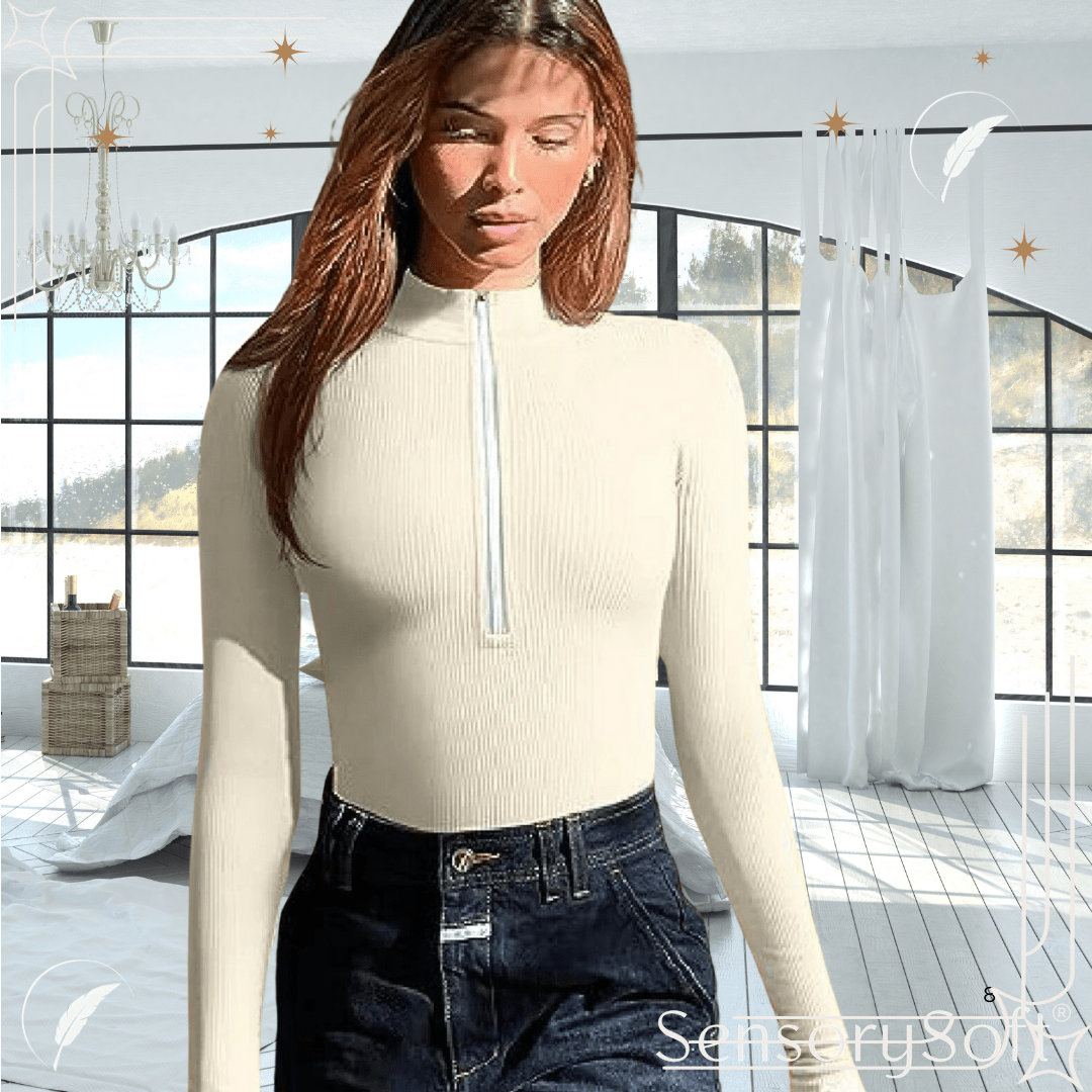 Seamless Women's Bodysuit Long Sleeve - SensorySoft