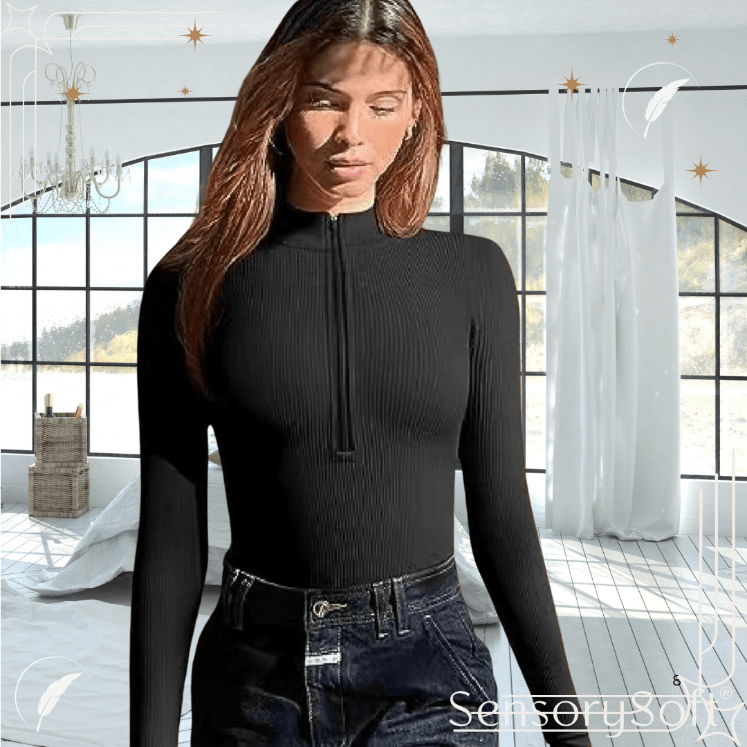 Seamless Women's Bodysuit Long Sleeve - SensorySoft