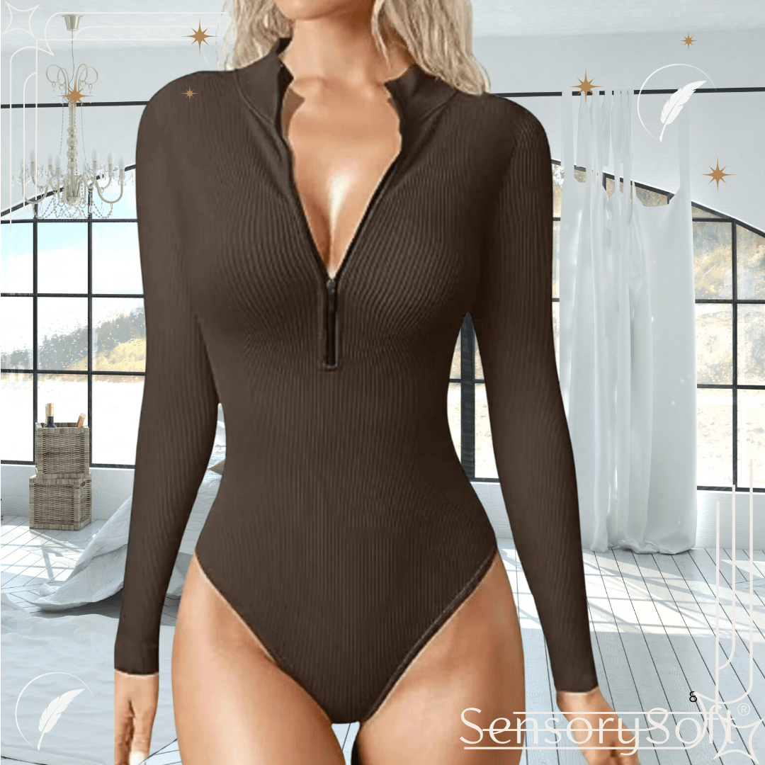 Seamless Women's Bodysuit Long Sleeve - SensorySoft