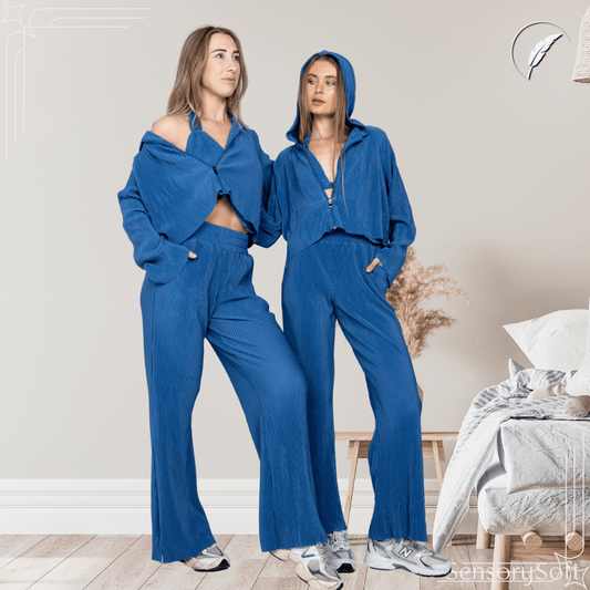 Sensual Chill 3 - Piece Loungewear Set – Ultimate Comfort; Effortless Style - SensorySoftShop