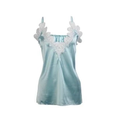 Sequin Lacey Satin Silk Top - SensorySoftShop