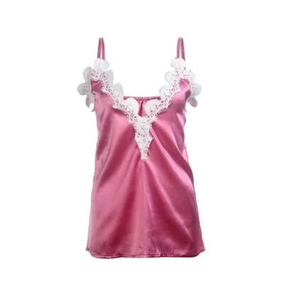 Sequin Lacey Satin Silk Top - SensorySoftShop