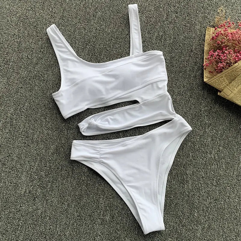 Sexy Bikini Set One Shoulder - SensorySoft