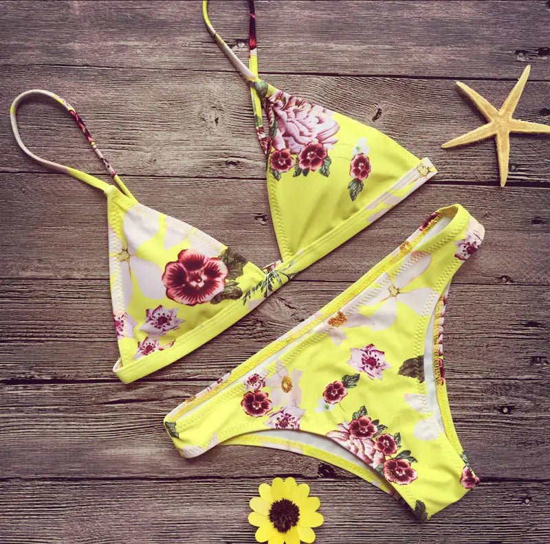 Sexy Printed Bikini Set - Two - Piece Swimsuit - SensorySoft