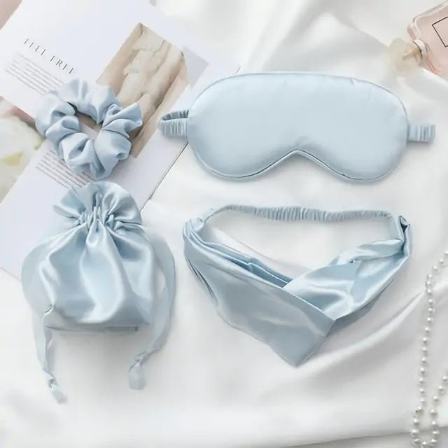 Silk Eye Mask and Accessories Pack – Indulgent Sleep and Self - Care, Anywhere - SensorySoftShop