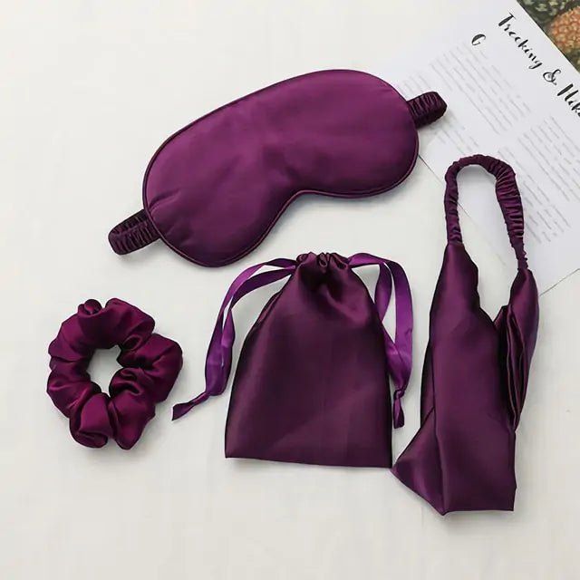 Silk Eye Mask and Accessories Pack – Indulgent Sleep and Self - Care, Anywhere - SensorySoftShop