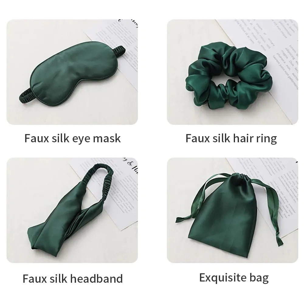 Silk Eye Mask and Accessories Pack – Indulgent Sleep and Self - Care, Anywhere - SensorySoftShop
