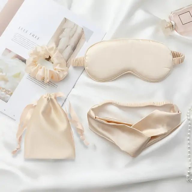 Silk Eye Mask and Accessories Pack – Indulgent Sleep and Self - Care, Anywhere - SensorySoftShop