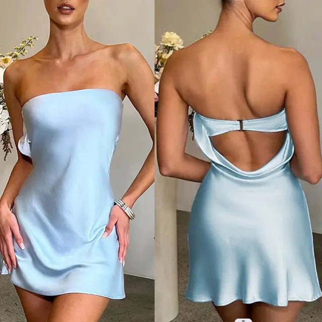 Silkwyn Sexy Satin Evening Dress - SensorySoft
