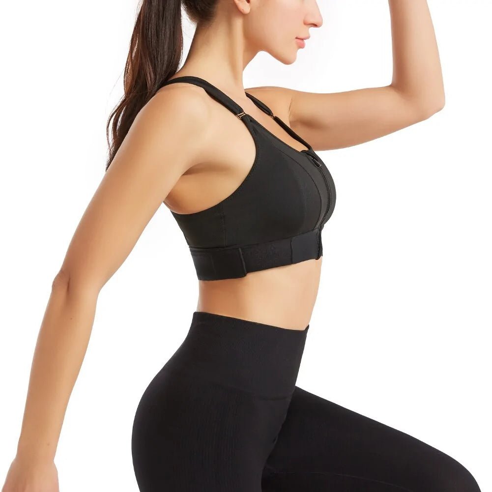 Sports Women Bra Crop Top - Front closure - SensorySoft
