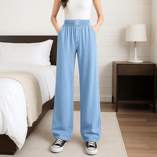 Stefan Jeans - Summer Slim Fit Loose Denim Pants - SensorySoft