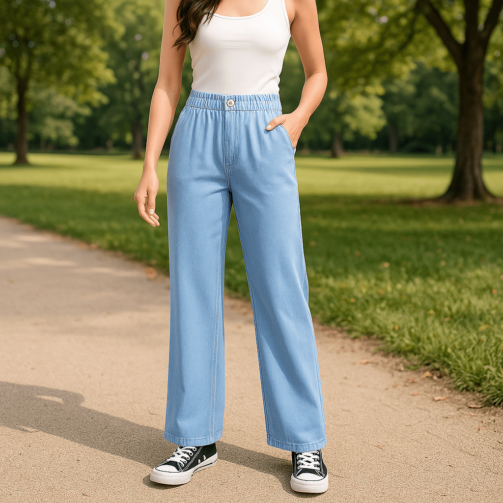 Stefan Jeans - Summer Slim Fit Loose Denim Pants - SensorySoft