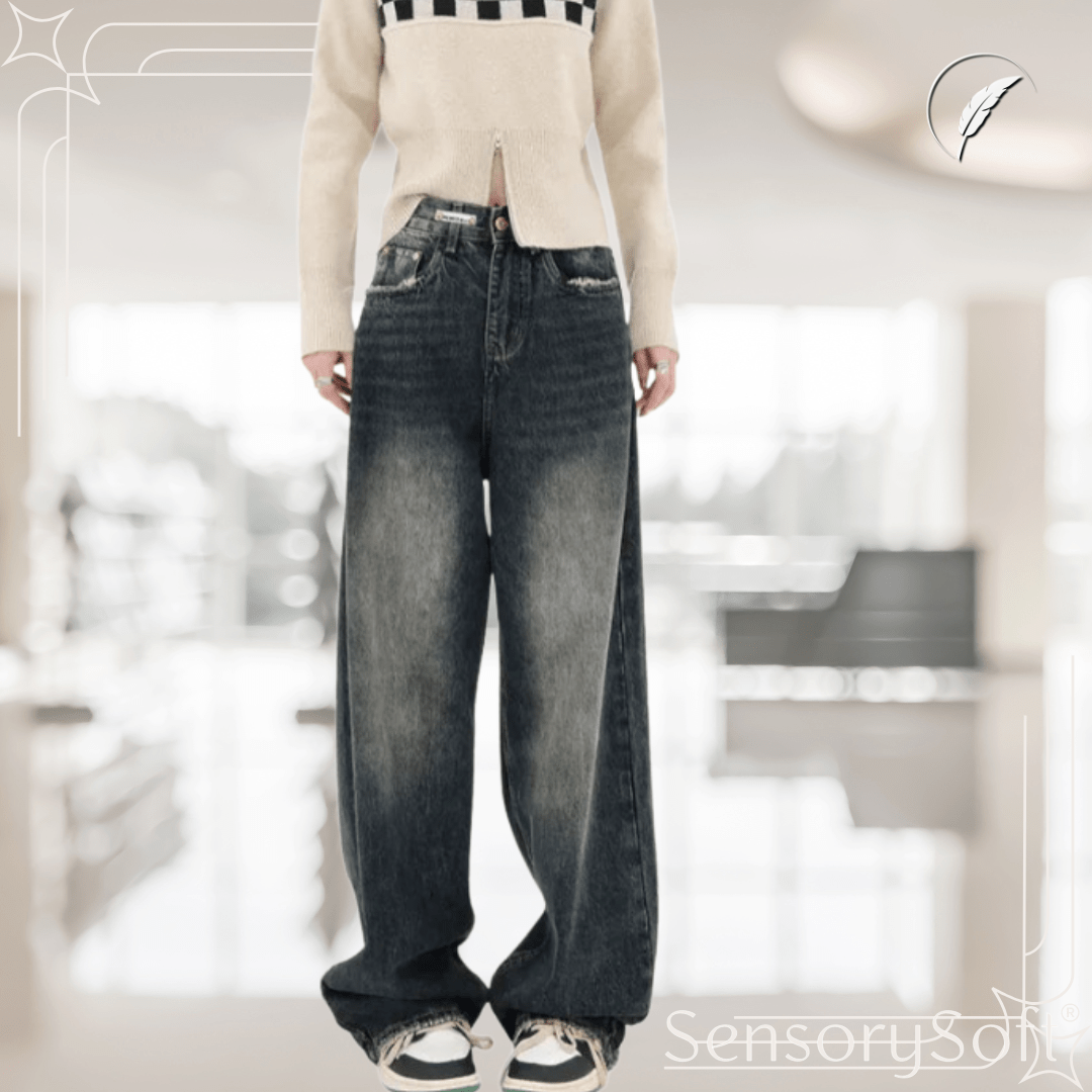 Straight Loose Jeans – Relaxed Fit, Effortless Style - SensorySoft