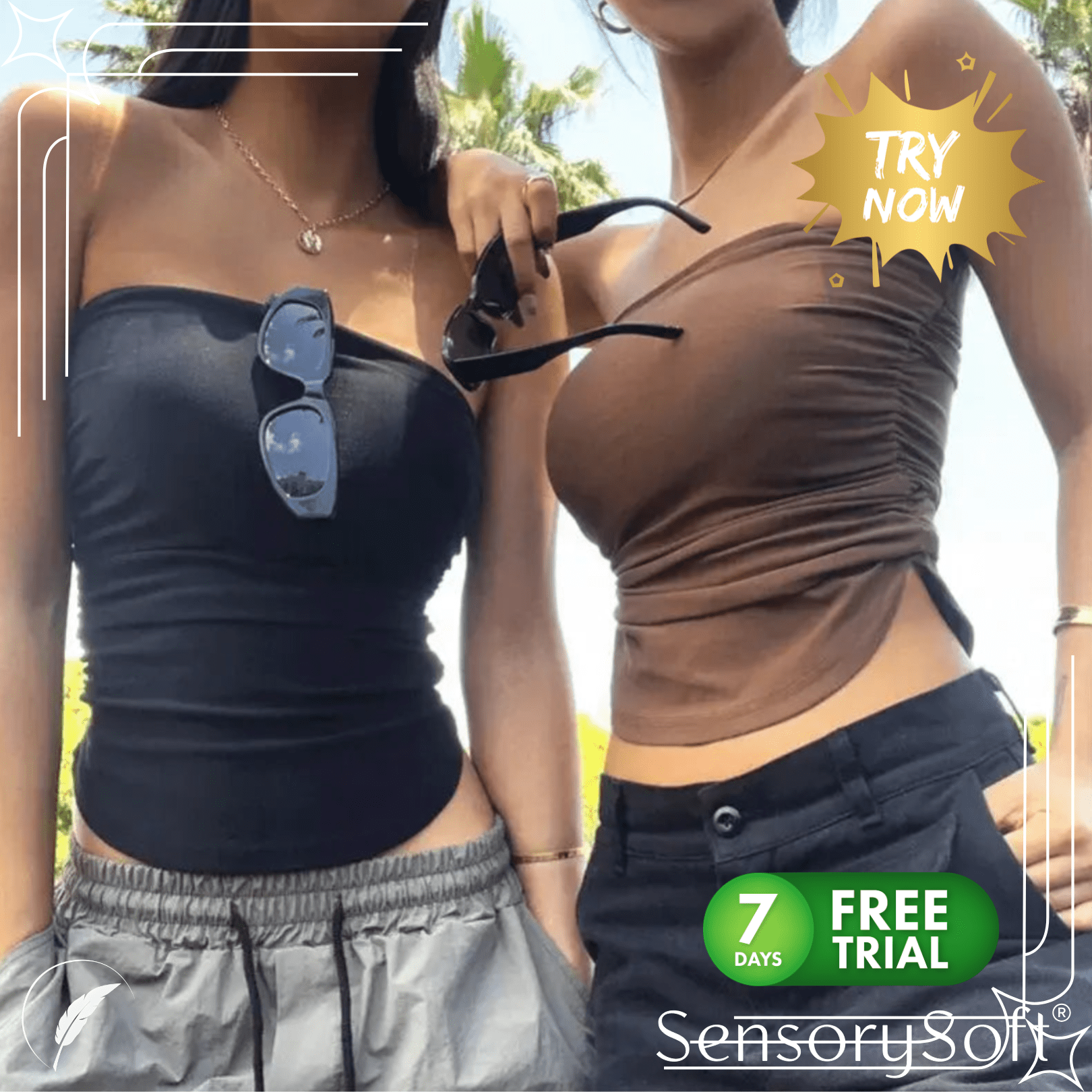 Strapless Backless Wrap Tube Tops For Women 2023 - SensorySoft