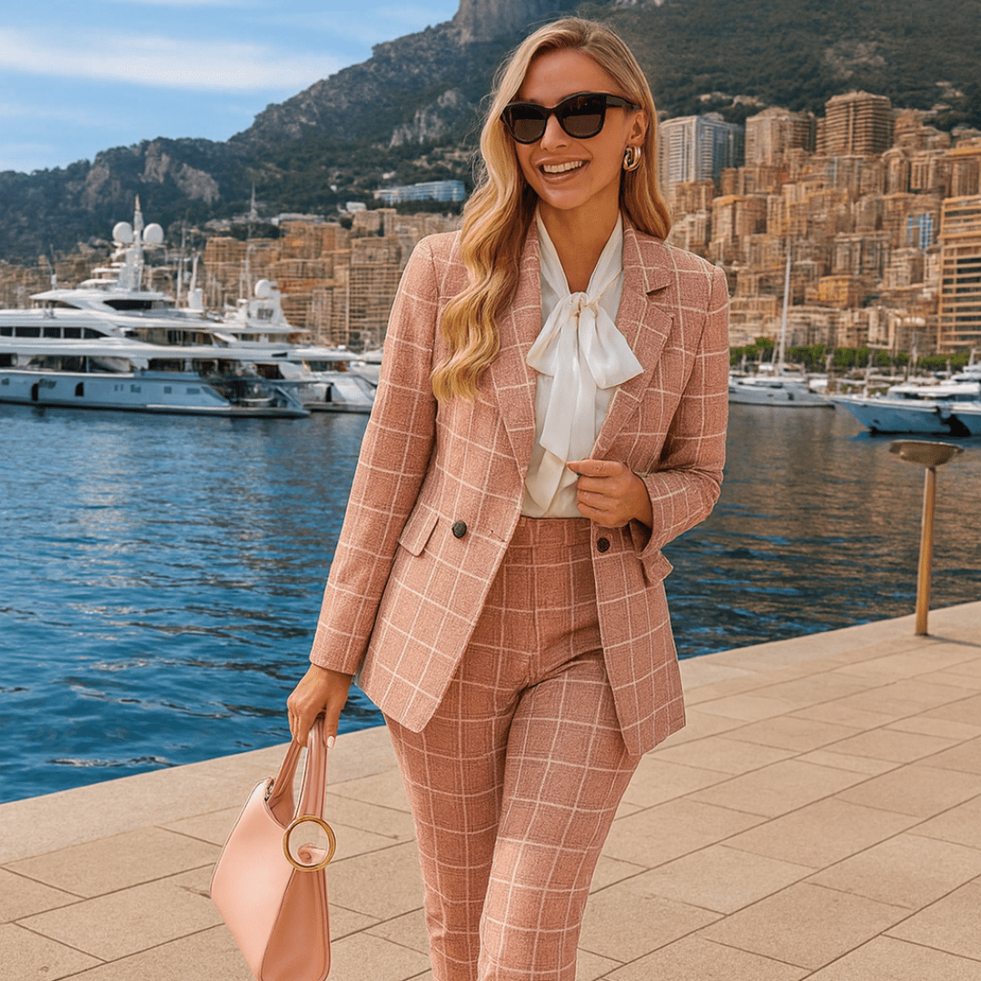 Stylish Women's Business Suit with Cropped Pants - SensorySoftShop