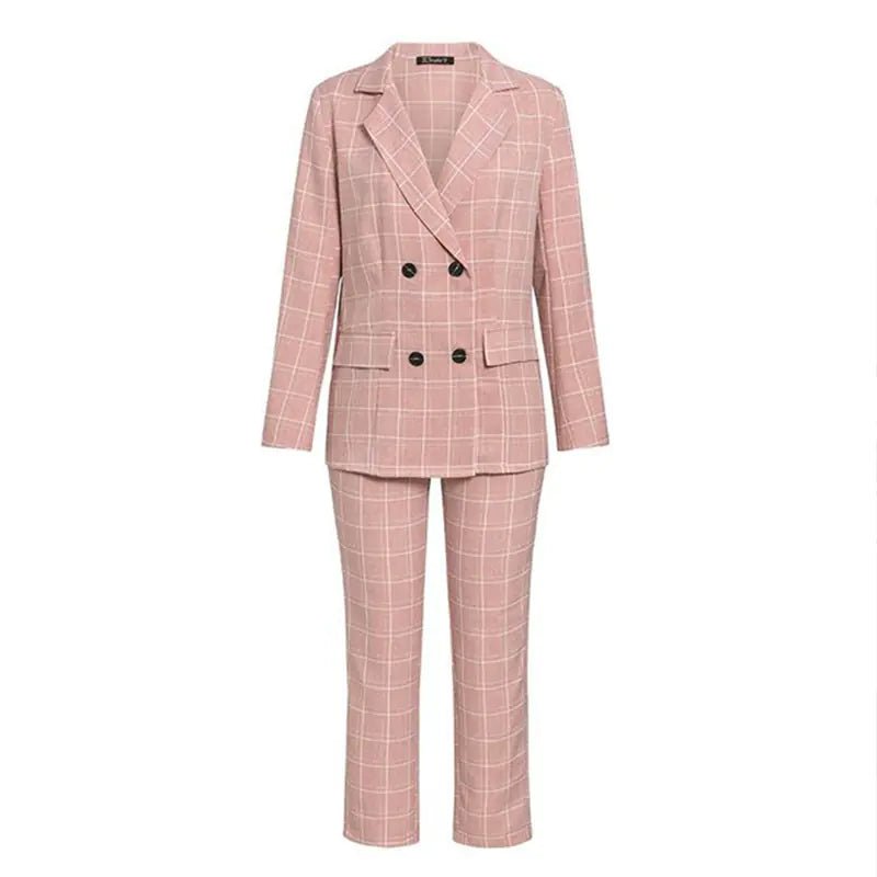 Stylish Women's Business Suit with Cropped Pants - SensorySoftShop